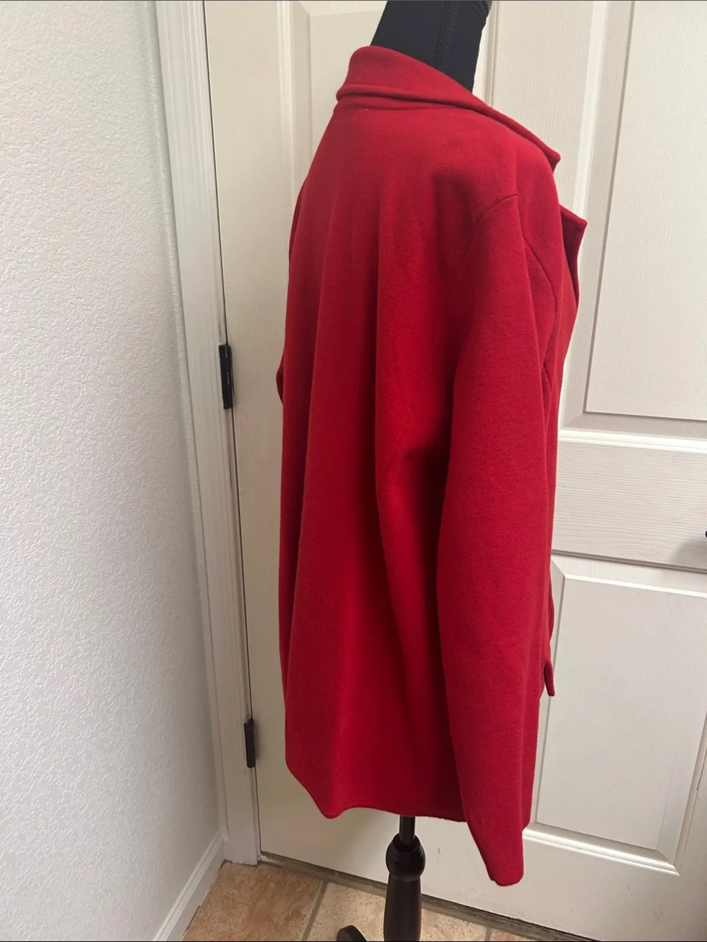 LAUREN Ralph Lauren 2X TTG Red Blazer with pockets and silver buttons, EUC - Picture 8 of 12